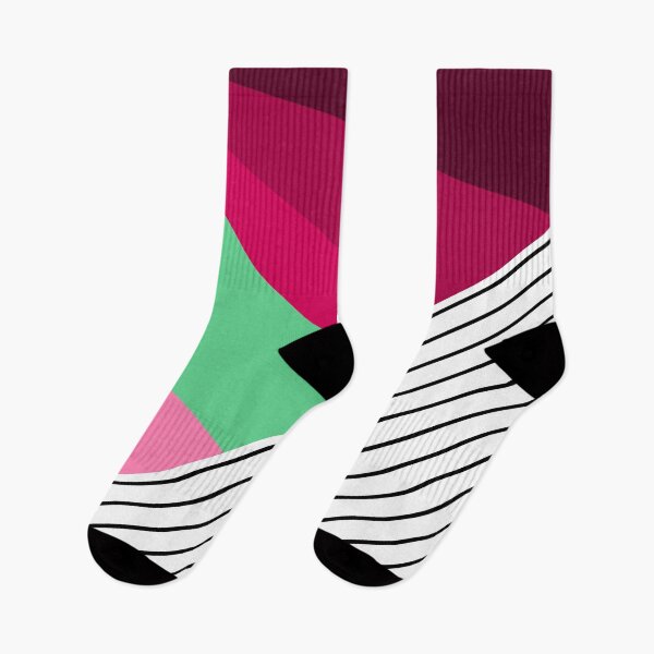 Artikelvorschau, Pink Geometric Pattern with Stripes entworfen und verkauft von Arianna Khalil.