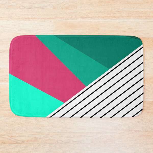 Item preview, Green Geometric Pattern with Stripes designed and sold by Arianna Khalil.