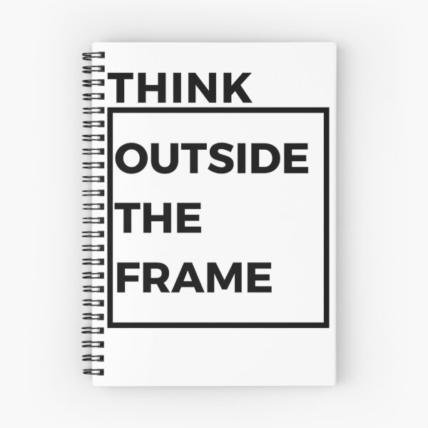 Item preview, Think outside the frame black latter with white background designed and sold by dineshshop1.