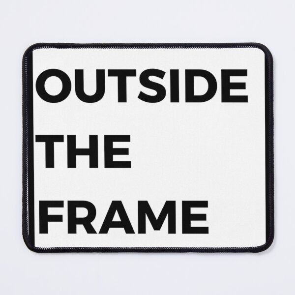 Item preview, Think outside the frame black latter with white background designed and sold by dineshshop1.
