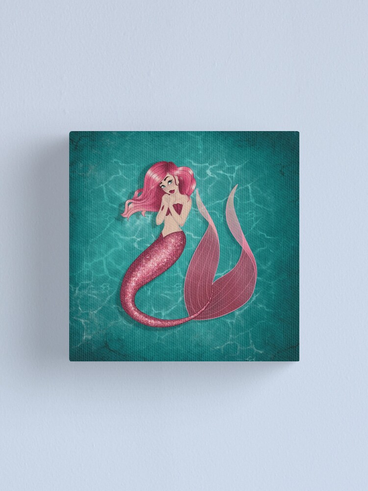 Canvas Print outlets - Pink Mermaid