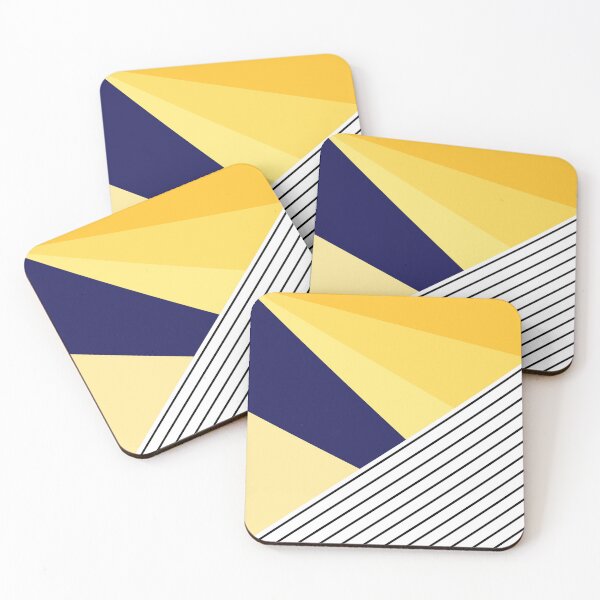 Item preview, Yellow Geometric Pattern with Stripes designed and sold by Arianna Khalil.