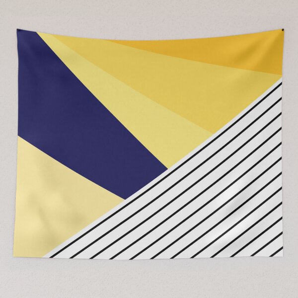 Item preview, Yellow Geometric Pattern with Stripes designed and sold by Arianna Khalil.
