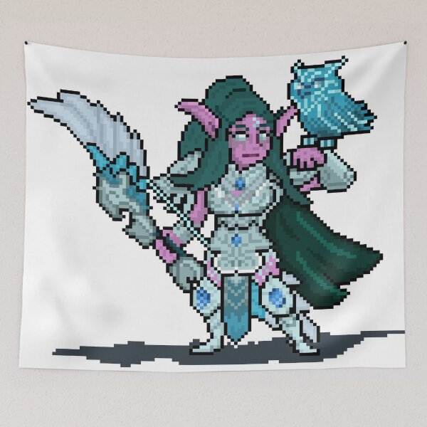 Item preview, Tyrande Whisperwind Pixel Sprite designed and sold by KingPrawn82.