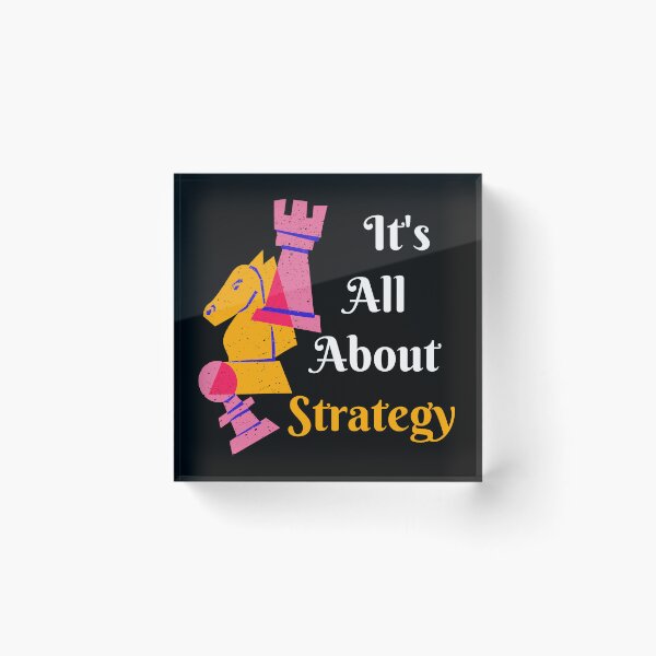 Artikelvorschau, Helles Schachfiguren-Design - Alles über Strategie entworfen und verkauft von CreativNode.