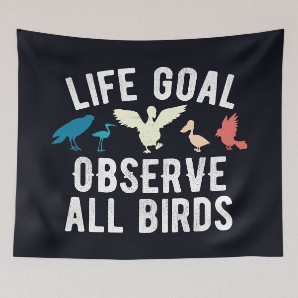 Item preview, Life goals observe all birds birdwatchers designed and sold by SweetLog.