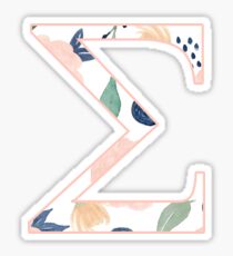 Floral Sigma Sticker