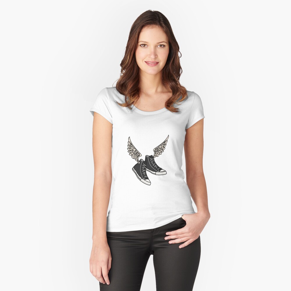 Item preview, Fitted Scoop T-Shirt designed and sold by LittleLinesForU.