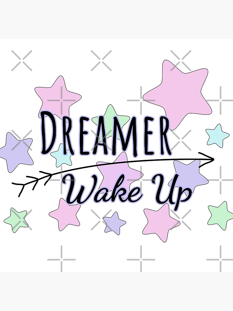 Thumbnail 3 of 3, Throw Pillow, Dreamer wake up designed and sold by reIntegration.