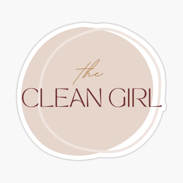 Clean girl aesthetic Sticker by Fav-Redbubble