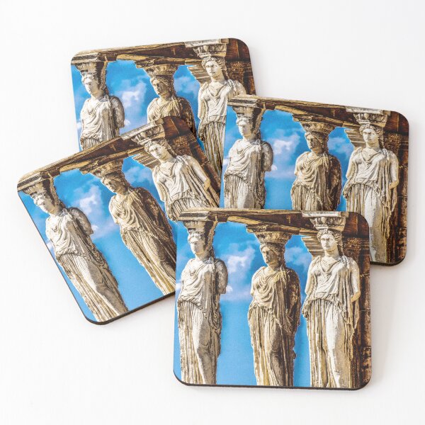 Item preview, Vintage Caryatids Porch of the Erechtheion, ancient greek caryatids, Athens agora, Erectheum, Greece photo, Acropolis of Athens designed and sold by Trendymotion.