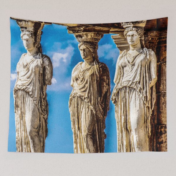 Item preview, Vintage Caryatids Porch of the Erechtheion, ancient greek caryatids, Athens agora, Erectheum, Greece photo, Acropolis of Athens designed and sold by Trendymotion.