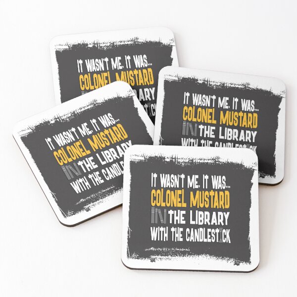 Item preview, Colonel Mustard in the Library with the Candlestick - Clue designed and sold by agilexp.