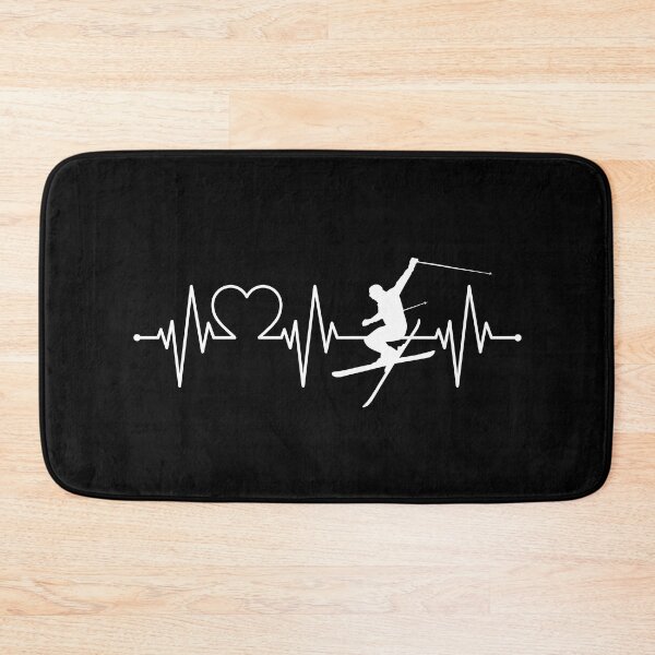 Item preview, I Love Skiing Heartbeat EKG designed and sold by GreatWest.