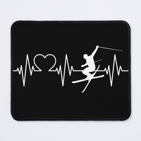 Item preview, I Love Skiing Heartbeat EKG designed and sold by GreatWest.