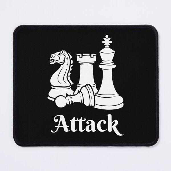 Item preview, Black and White Chess Pieces Design - Attack Strategy designed and sold by CreativNode.