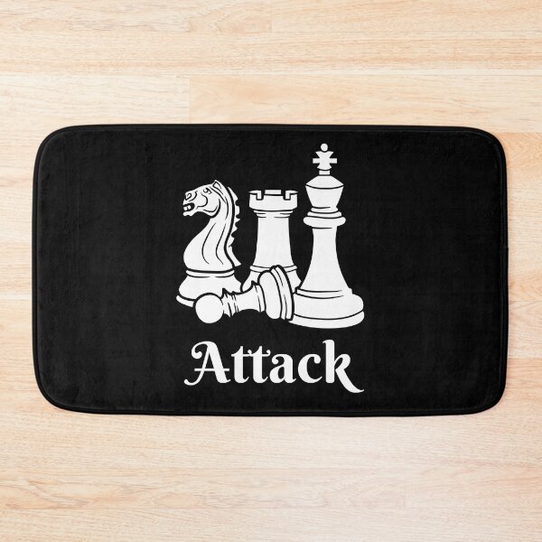 Item preview, Black and White Chess Pieces Design - Attack Strategy designed and sold by CreativNode.