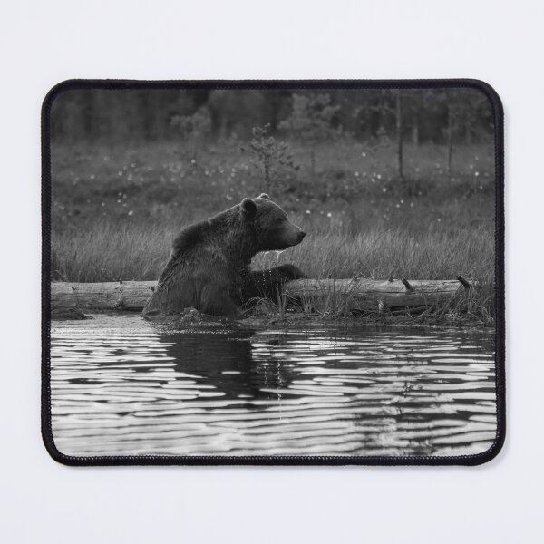 Item preview, One cold  bear please. Brown bear bw designed and sold by Jouko Lehto Photography.