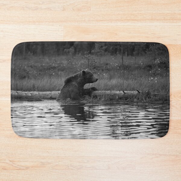 Item preview, One cold  bear please. Brown bear bw designed and sold by Jouko Lehto Photography.