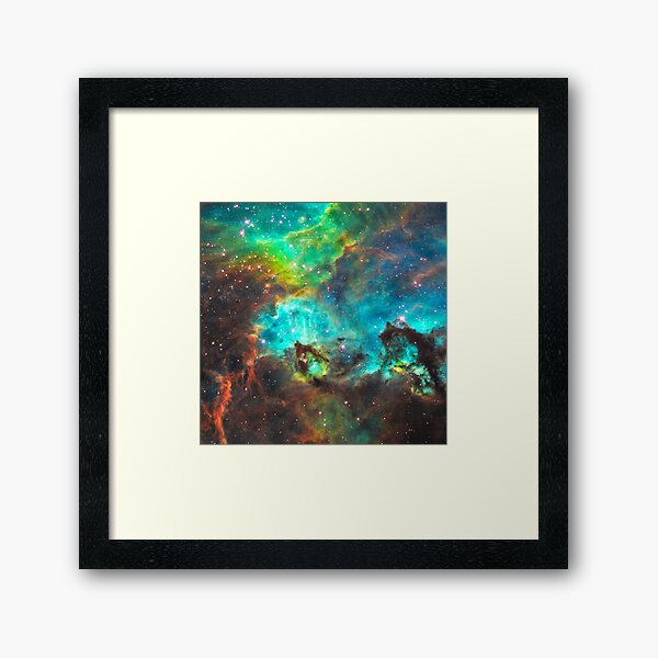 Green Nebula Framed Art Print