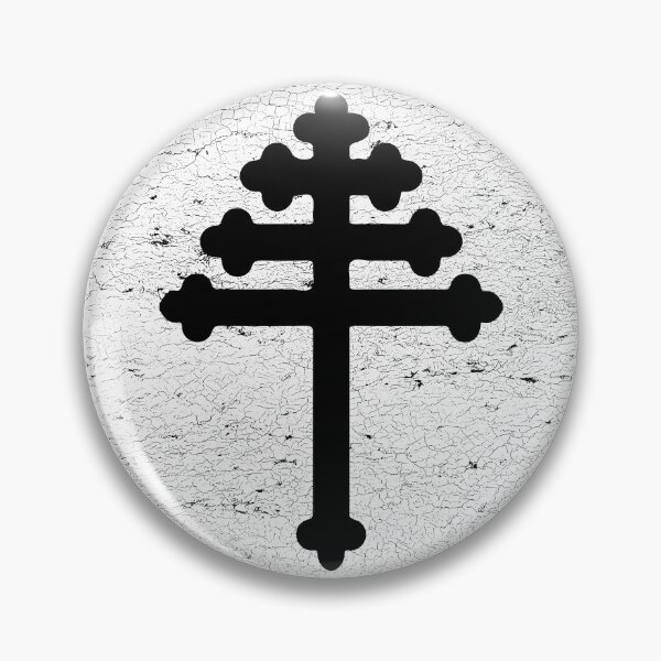 Item preview, Maronite cross in white circle designed and sold by IsisOsiris.