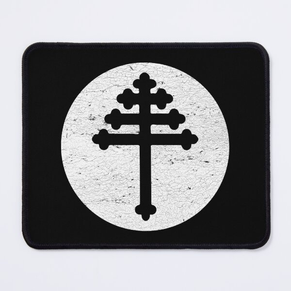 Item preview, Maronite cross in white circle designed and sold by IsisOsiris.
