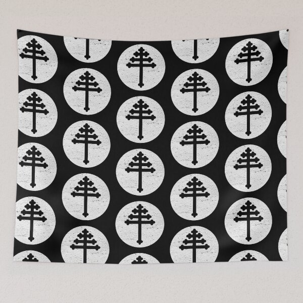 Item preview, Maronite cross in white circle designed and sold by IsisOsiris.
