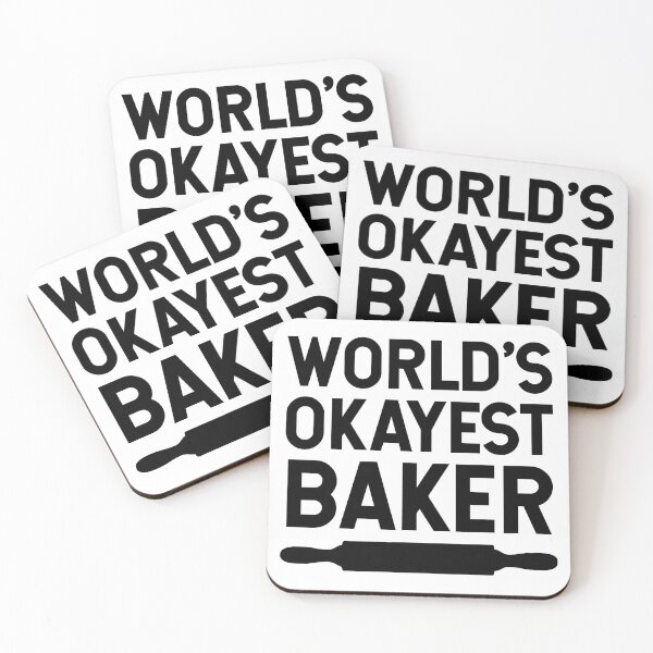 Item preview, World's Okayest Baker designed and sold by SarahJisri.