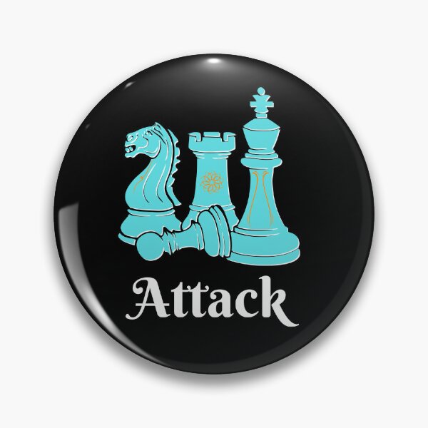 Item preview, Blue  and White Chess Pieces Design - Attack Strategy designed and sold by CreativNode.