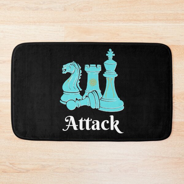 Item preview, Blue  and White Chess Pieces Design - Attack Strategy designed and sold by CreativNode.