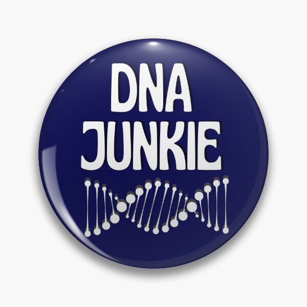 Item preview,  DNA JUNKIE with Navy Blue background designed and sold by FlippinTurtles.