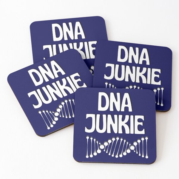Item preview,  DNA JUNKIE with Navy Blue background designed and sold by FlippinTurtles.