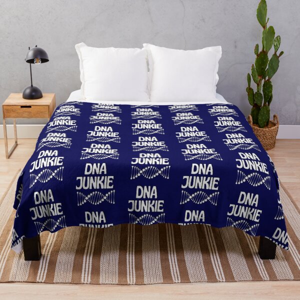 Item preview, DNA JUNKIE with Navy Blue background designed and sold by FlippinTurtles.