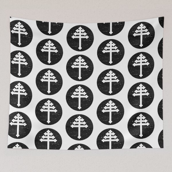 Item preview, Maronite cross in black circle designed and sold by IsisOsiris.