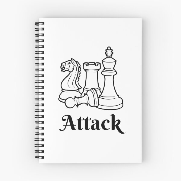 Item preview, Black and White Chess Pieces Design - Attack Strategy designed and sold by CreativNode.
