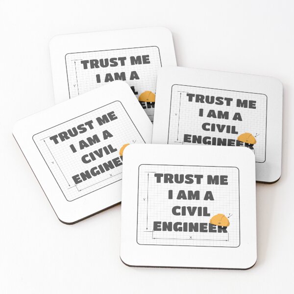 Item preview, Trust Me I Am A Civil Engineer | Hardhat Crosshatch | White designed and sold by Teenker.
