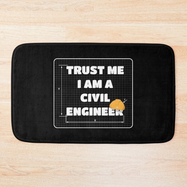 Item preview, Trust Me I Am A Civil Engineer | Hardhat Crosshatch | Black designed and sold by Teenker.