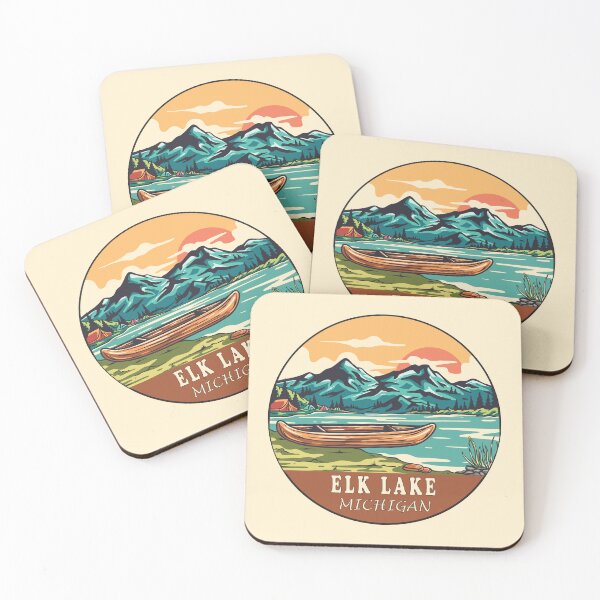 Item preview, Elk Lake Michigan | Boating | Fishing designed and sold by KrisSidDesigns.
