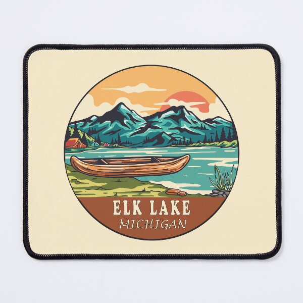 Item preview, Elk Lake Michigan | Boating | Fishing designed and sold by KrisSidDesigns.