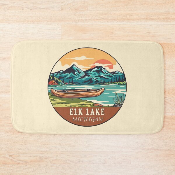 Item preview, Elk Lake Michigan | Boating | Fishing designed and sold by KrisSidDesigns.