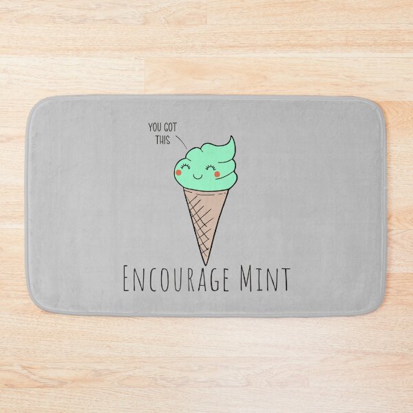 Item preview, Encourage Mint Pun designed and sold by KGoPrintables.
