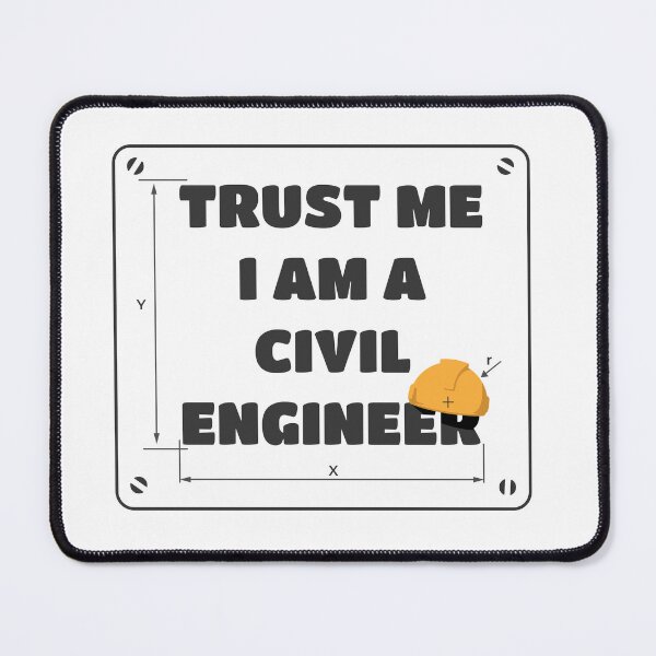 Item preview, Trust Me I Am A Civil Engineer | Hardhat Board | White designed and sold by Teenker.
