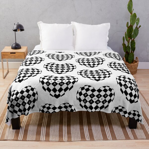 Item preview, Black and White Chess Board Love Heart - Play the Game designed and sold by CreativNode.