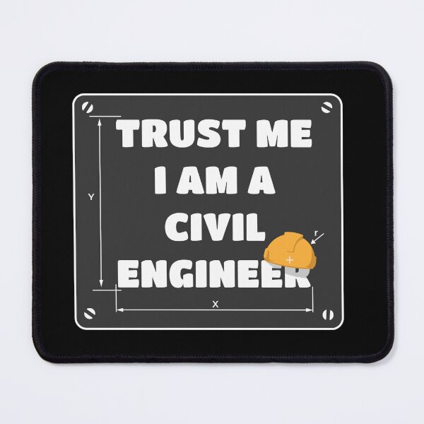 Item preview, Trust Me I Am A Civil Engineer | Hardhat Board | Black designed and sold by Teenker.