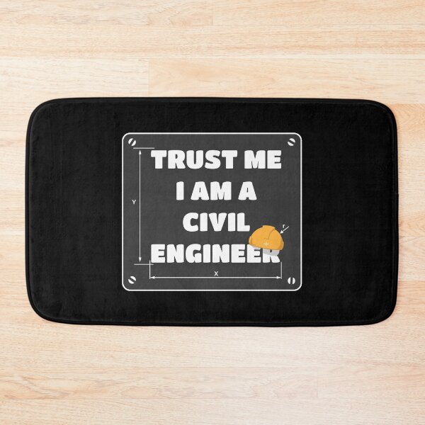 Item preview, Trust Me I Am A Civil Engineer | Hardhat Board | Black designed and sold by Teenker.