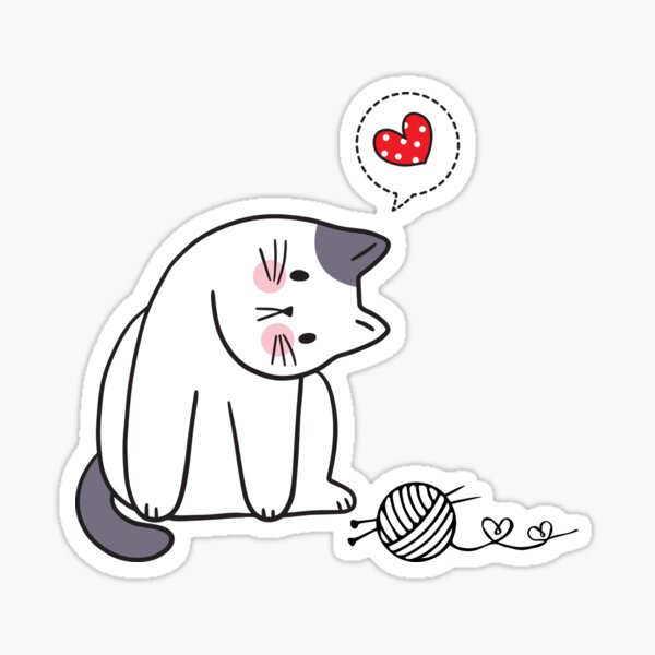 lovely-cat-for-cat-lover-life-is-perfect-sticker-for-sale-by