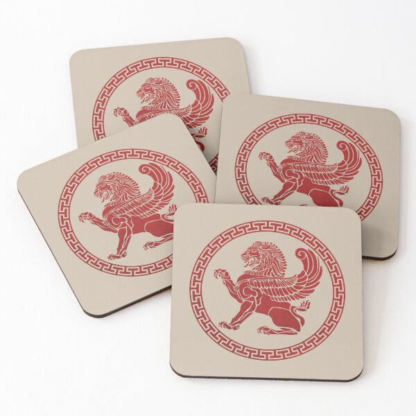 Item preview, Winged Lion - Vintage Red designed and sold by Royal-Elite.