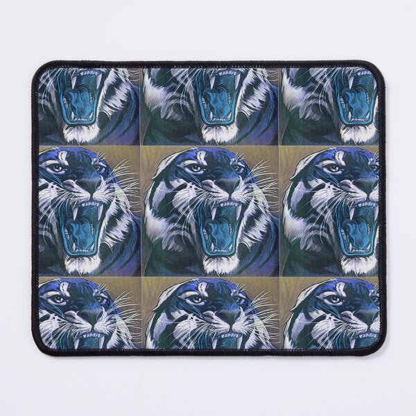 Item preview, Ferocious Roaring Tigers (Blue) designed and sold by Thomas Dossman.