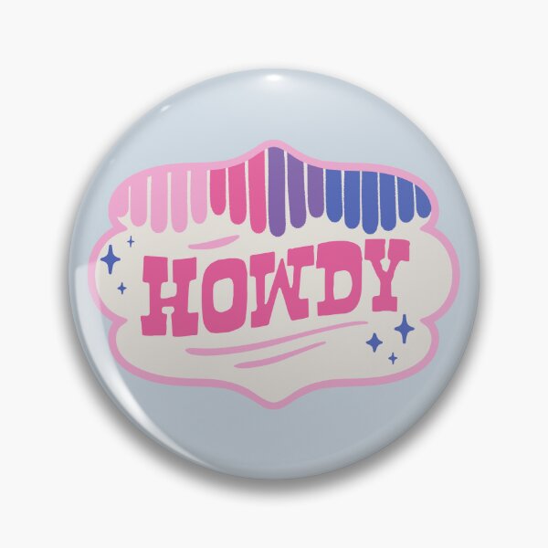 Item preview, HOWDY | Pink White Blue Cookie 90s Style Colorful Cowboy Space Cowgirl Rodeo Aesthetic | HOWDY Y'ALL | Sky Background designed and sold by PEARROT.