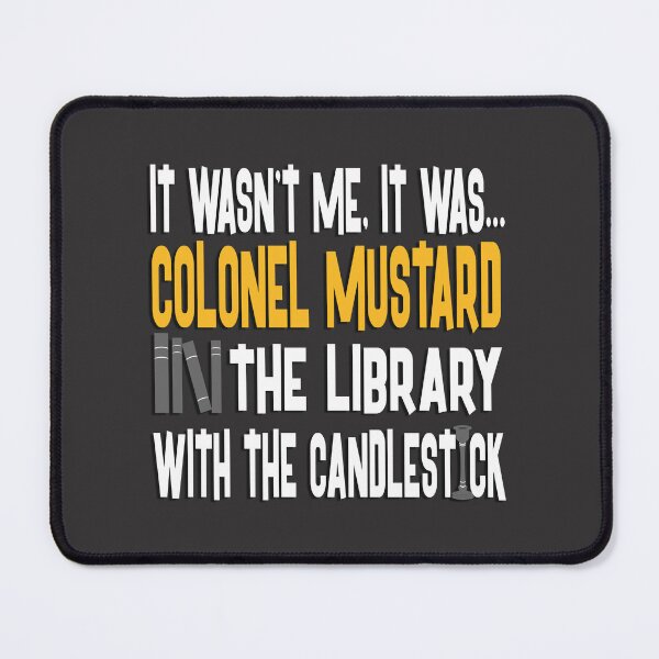 Item preview, Colonel Mustard in the Library with the Candlestick - Clue designed and sold by agilexp.